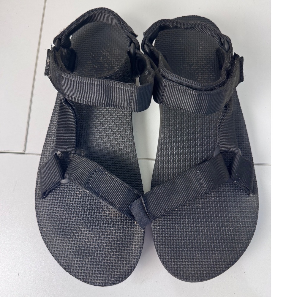 Teva Original Universal Sandals Mens 9 Black Strappy Sport Hiking Gorpcore